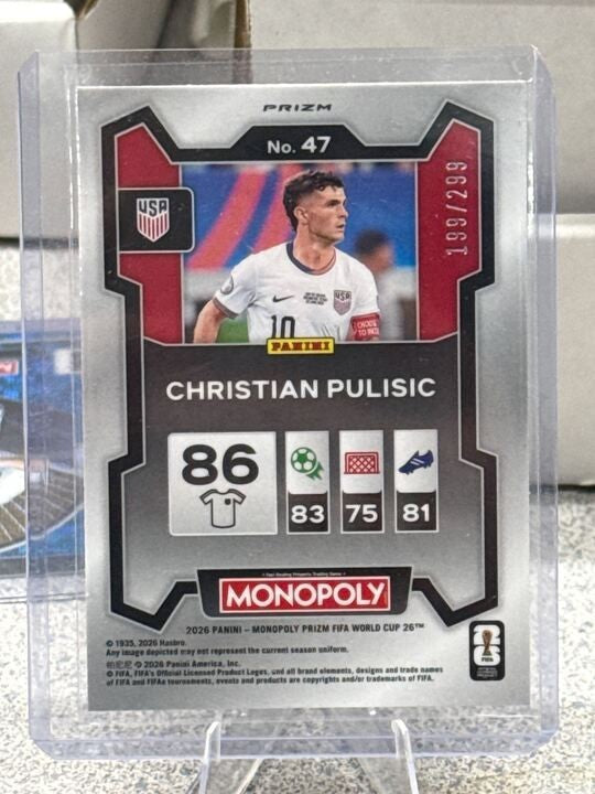 2026 Panini Prizm FIFA World Cup #47 Christian Pulisic - US, True