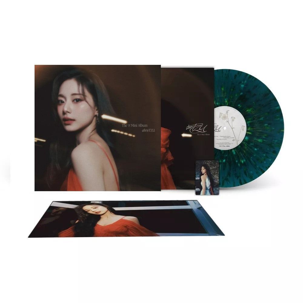 【匿名配送】TZUYU　ツウィ　LP　レコード　abouTZU　新品　アナログ盤 TZUYU (TWICE) – AbouTZU Exclusive Galaxy Green Vinyl LP – Vinceron