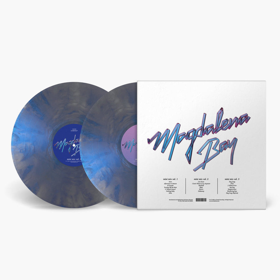 Magdalena Bay Mini Mix Vol. 1-3 Exclusive Iridescent Blue Vinyl 2LP with Etching on Side D