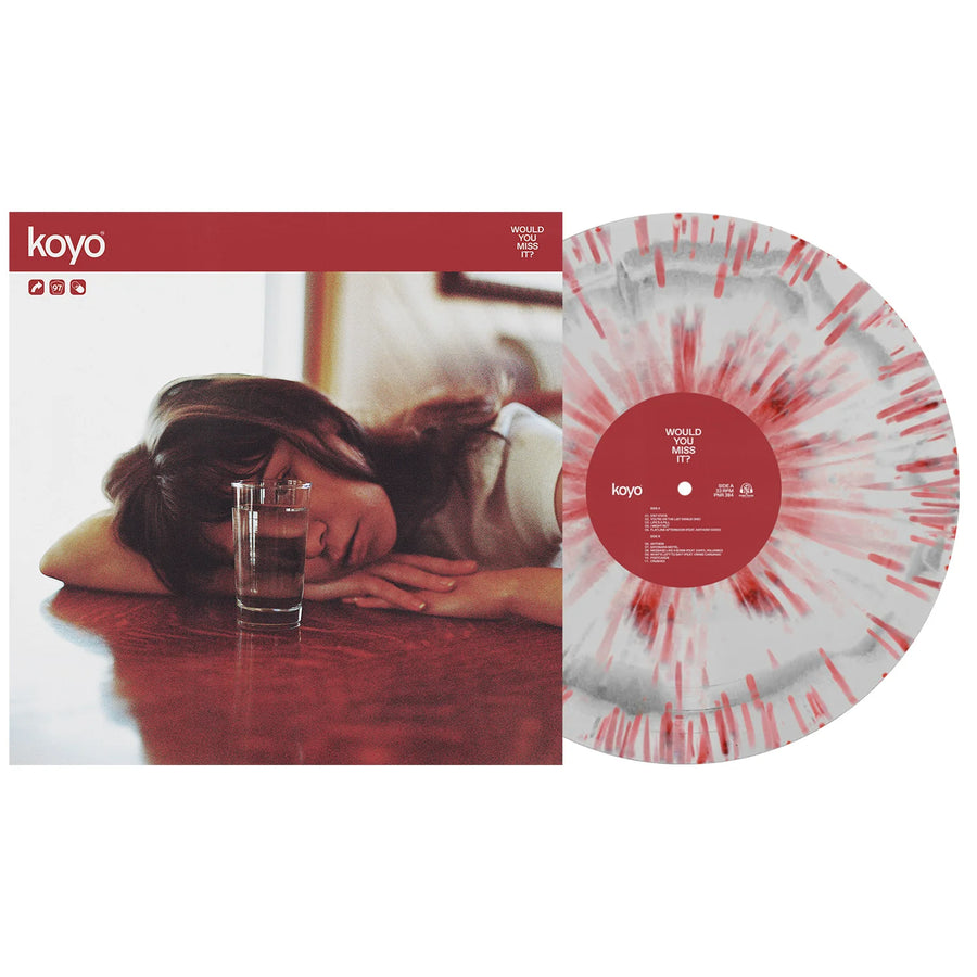 Koyo - would you miss it? Exclusive Limited Edition White & Grey Aside/Bside W/ Maroon Splatter Vinyl LP