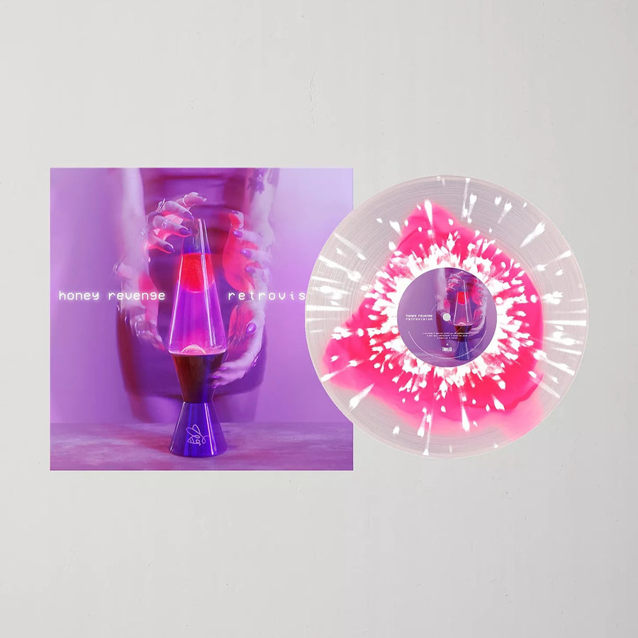 Honey Revenge Retrovision Exclusive Color In Color with White Splatter Signed LP Vinyl