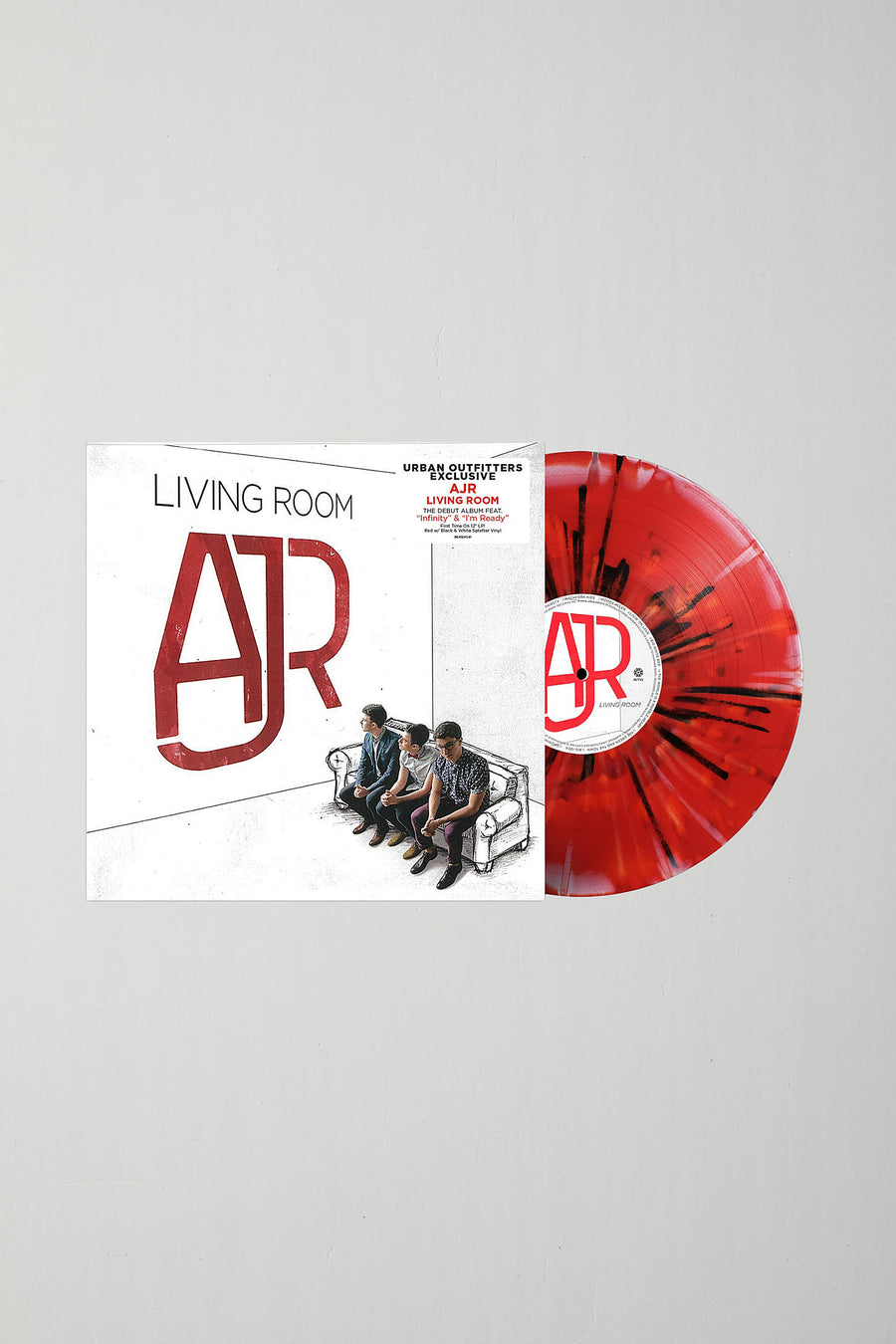 AJR - Living Room Exclusive Red with Black & White Splatter Vinyl LP