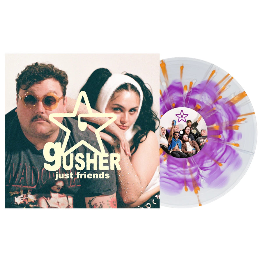 Just Friends - Gusher Exclusive Limited Edition Purple In Clear W/ Heavy Orange & Bone Splatter Colored Vinyl LP Record