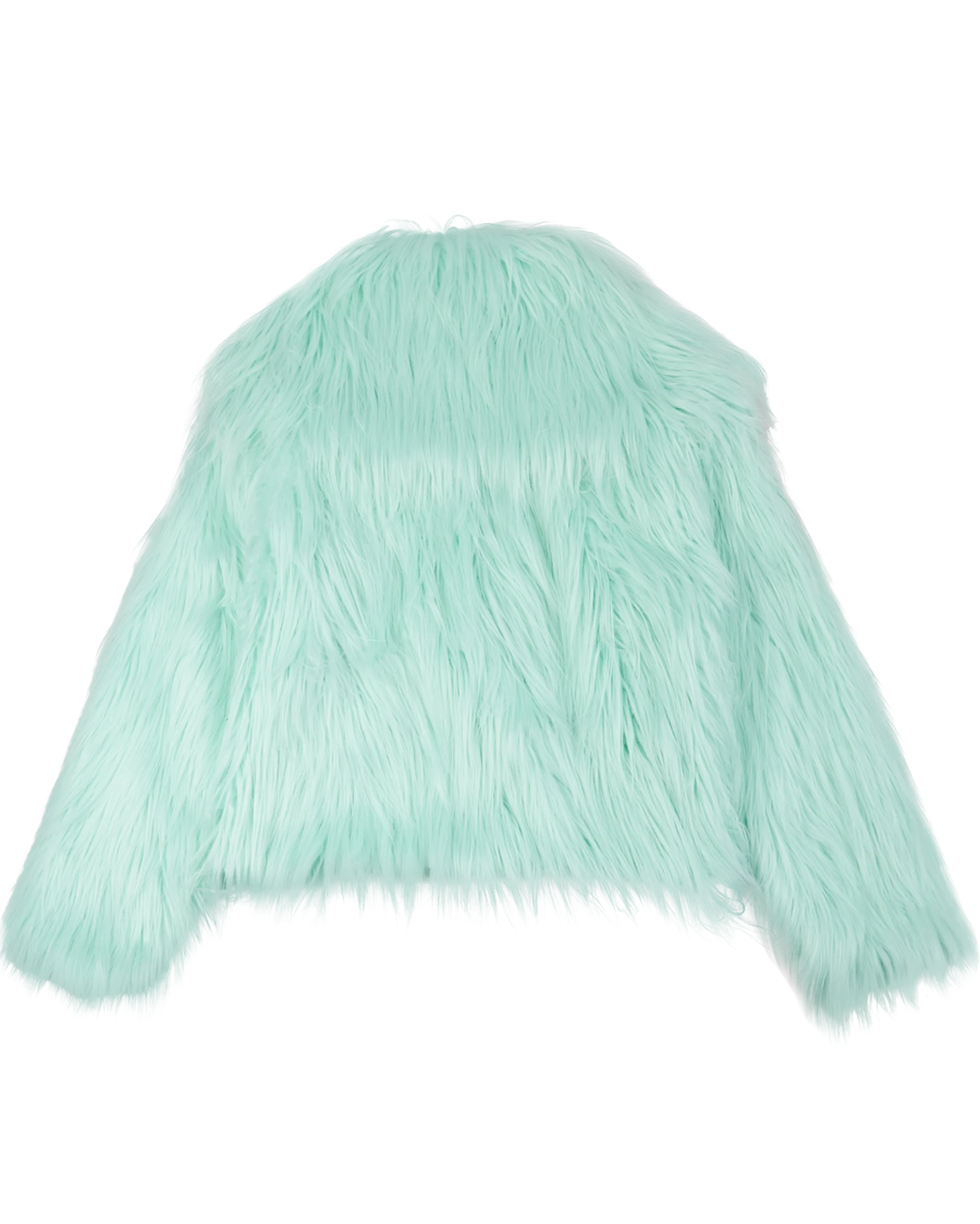 Taylor Swift The Life of A Showgirl Mint Faux Fur Coat YS/YM