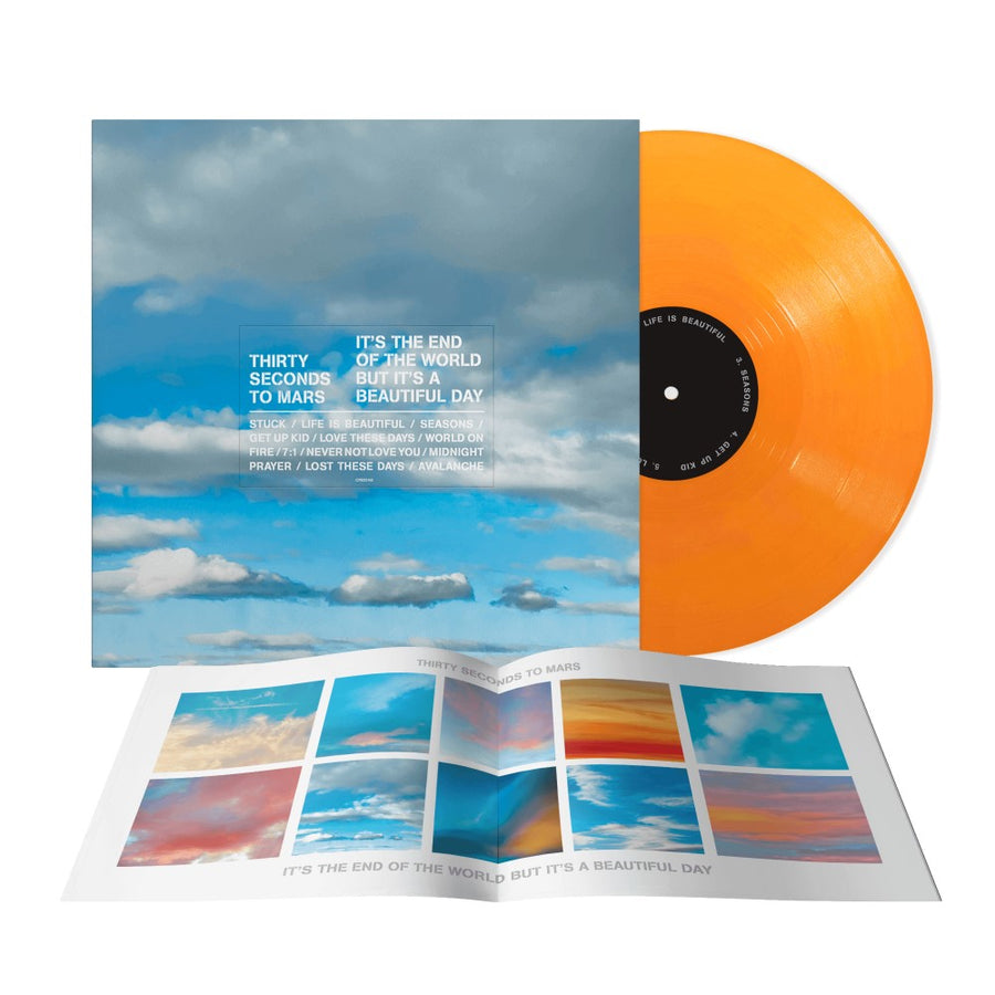 30 Seconds To Mars - It’s The End Of The World But It’s A Beautiful Day Exclusive Limited Opaque Orange Color Vinyl LP