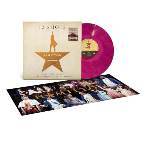 Hamilton 10 Shots Exclusive Translucent Purple Swirl Vinyl LP [w/ Poster], Lin-Manuel Miranda
