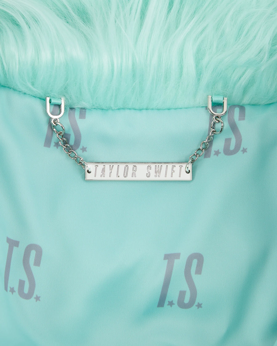 Taylor Swift The Life of A Showgirl Mint Faux Fur Coat YS/YM
