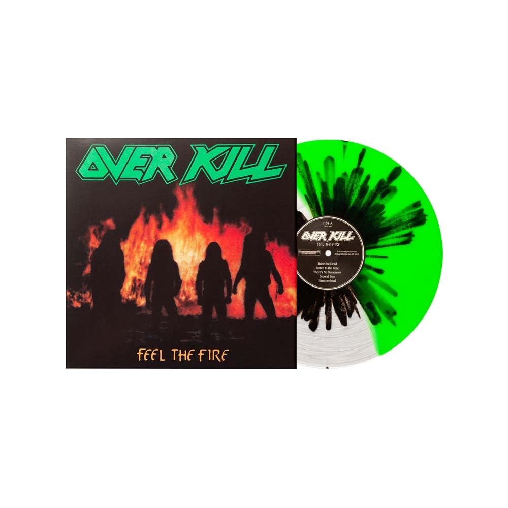 Overkill Feel the Fire Vinyl LP, Green/Clear Split with Black Splatter ...
