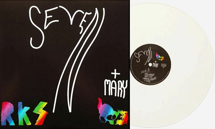 Rainbow Kitten Surprise Seven Mary Limited Edition White Swirl Color Vinyl LP Limited Edition #500 Copies
