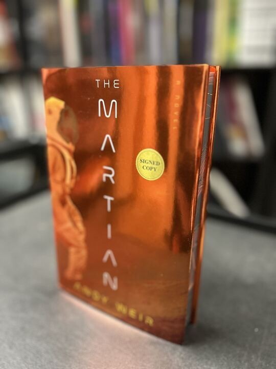 Andy Weir The Martian (Deluxe Edition) Hardcover Book | Signed by