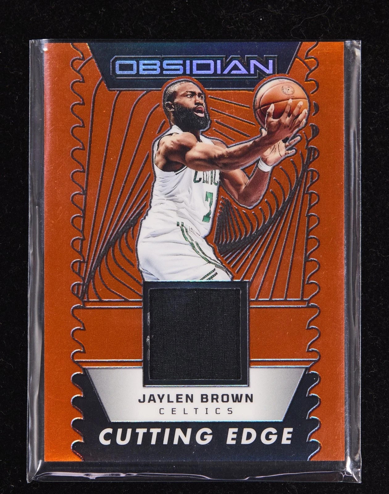Jaylen Brown 2024-25 Panini Obsidian Game-Worn Patch 55/99 Cutting