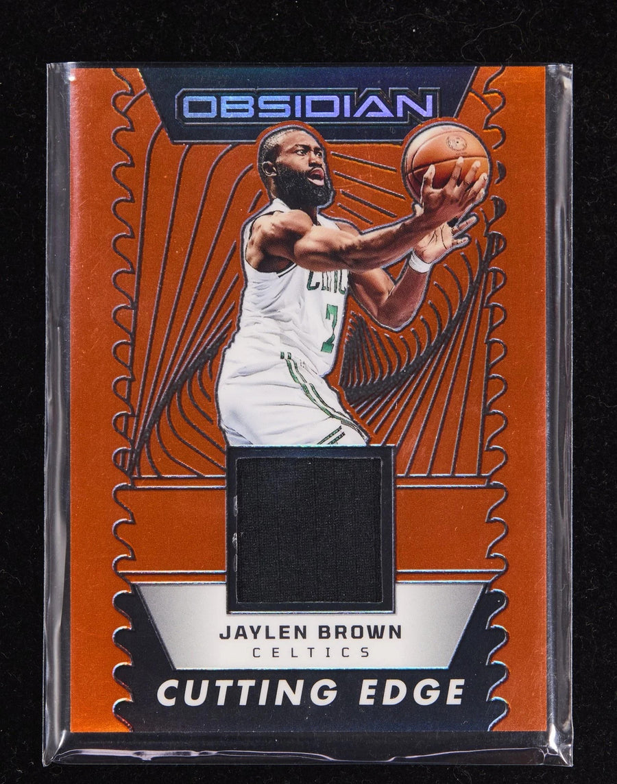 Jaylen Brown 2024-25 Panini Obsidian Game-Worn Patch 55/99 Cutting