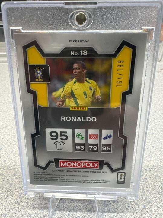 2026 Panini Prizm FIFA World Cup Card #18 Ronaldo – Brazil, Pink