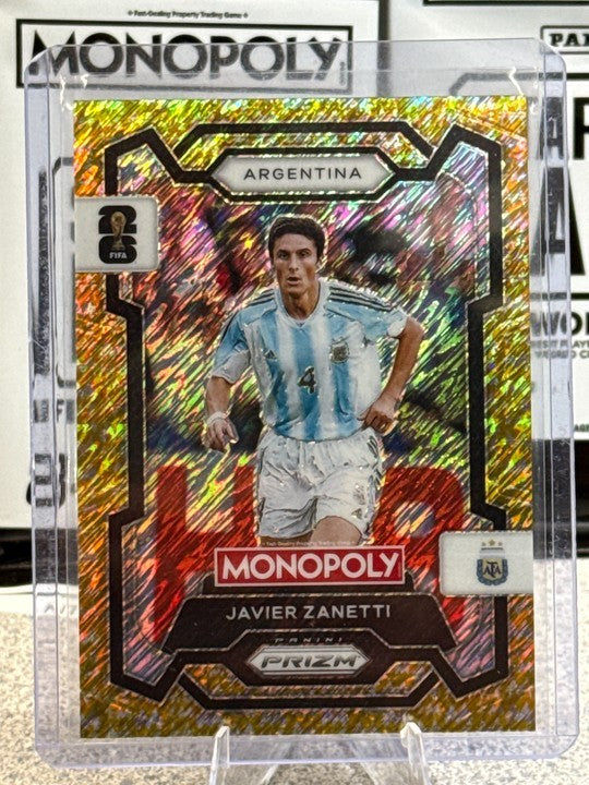 2026 Panini FIFA World Cup Card #5 Javier Zanetti Argentina Gold