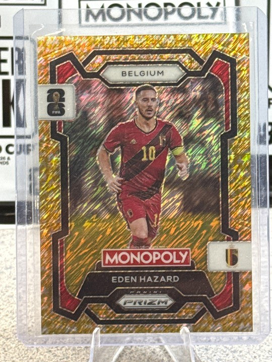 2026 Panini Prizm FIFA World Cup #66 Eden Hazard – Belgium, Gold