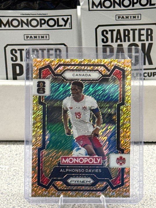 2026 Panini Prizm FIFA World Cup #78 Alphonso Davies Canada Gold