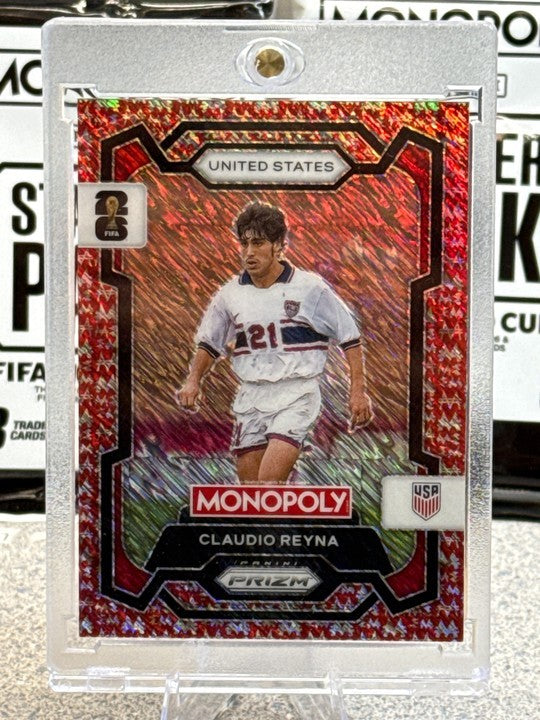 2026 Panini Prizm FIFA World Cup Card #49 Claudio Reyna – US Red