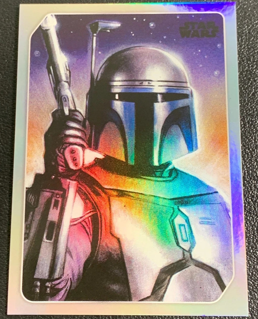 boba fett card sleeves 2023 Topps Star Wars Galaxy Celebration Europe Silver #16 Jango Fett –  Vinceron