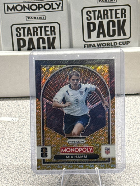 2026 Panini Prizm FIFA World Cup Card #91 Mia Hamm - USWNT, Gold