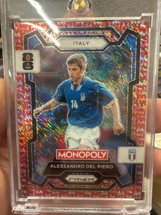 2026 Panini FIFA World Cup #39 Alessandro Del Piero - Italy, Red