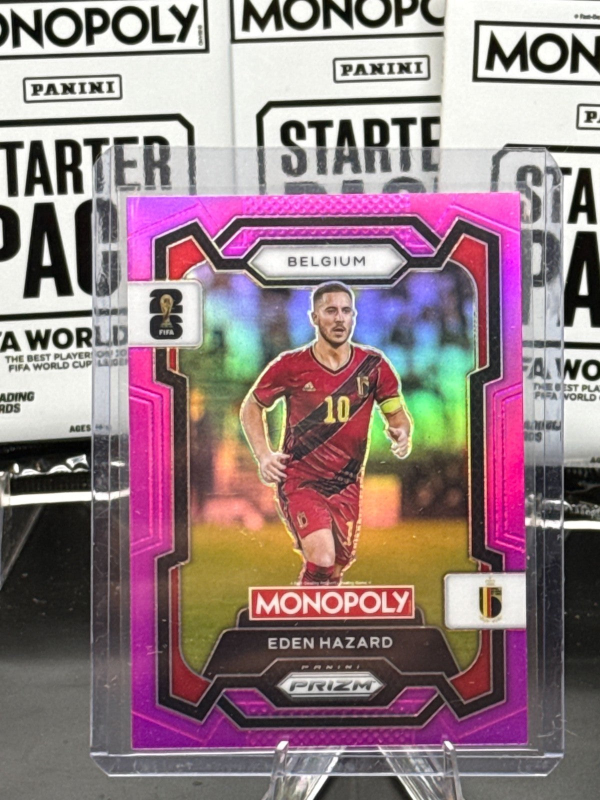 2026 Panini Prizm FIFA World Cup Card #66 Eden Hazard – Belgium