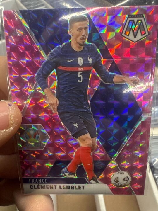 2025 Panini Mosaic UEFA Euro Soccer Pink Prizm #116 Clément