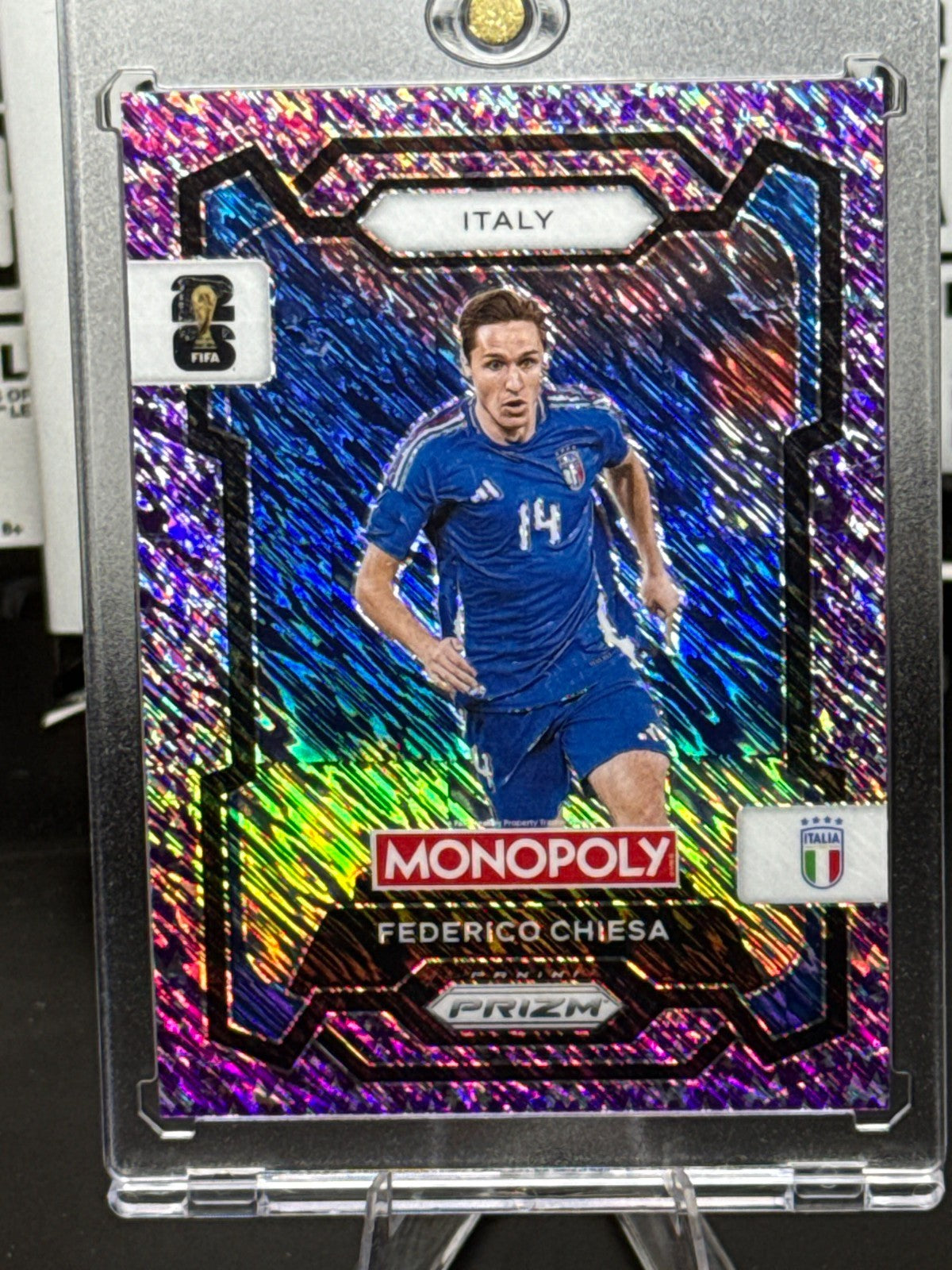 2026 Panini Prizm FIFA World Cup #35 Federico Chiesa Italy, Purple