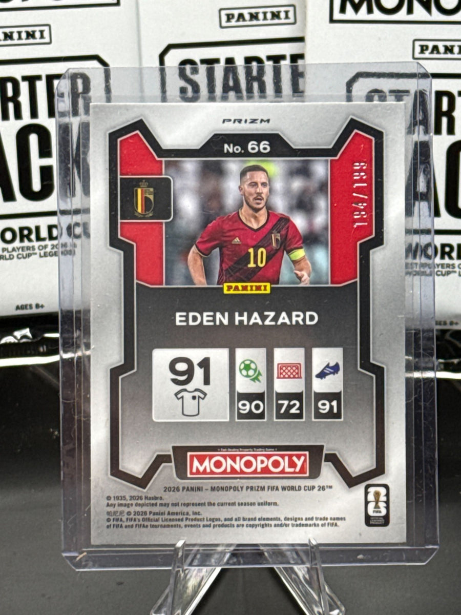 JPP BIOHAZARD CHROMIUM TRADING CARDS未開封品 2026 Panini Prizm FIFA World Cup Card #66 Eden Hazard – Belgium