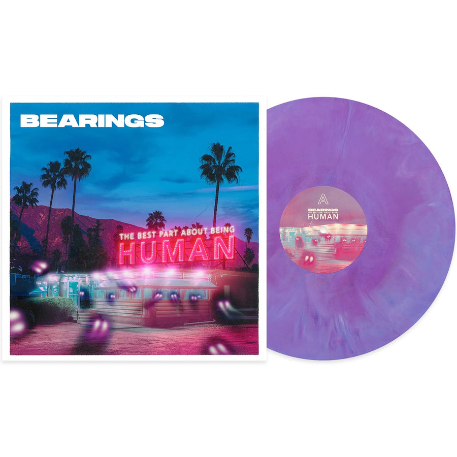 Bearings - The Best Part About Being Human Exclusive Limited Edition Purple, White & Blue Galaxy Colored Vinyl LP Record