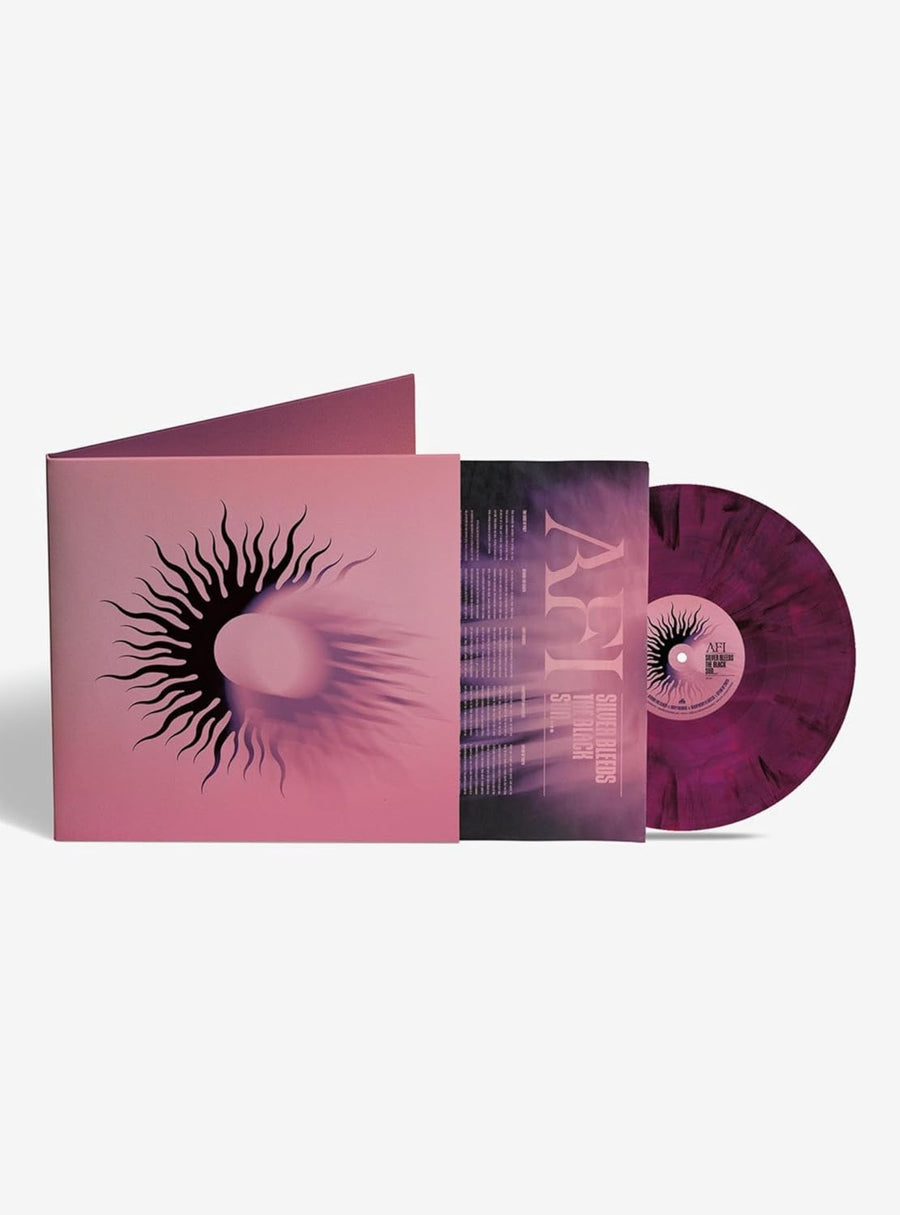 AFI A Fire Inside - Silver Bleeds The Black Sun Exclusive Magenta & Black Marble Vinyl LP