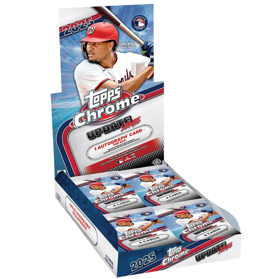 2025 Topps Chrome Baseball Update Hobby Box Factory Sealed 1 Autograhp ...