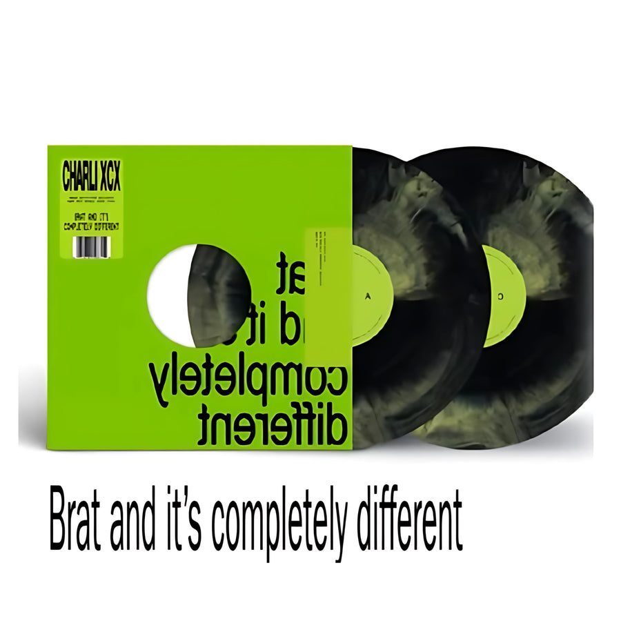 Brat And It'S Completely Different But Also Still Brat Dark Brat Opaque Swirl Vinyl 2LP, Charli xcx