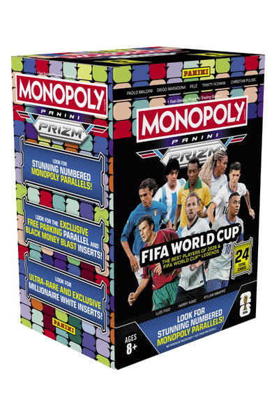 2026 Panini Prizm Monopoly World Cup Soccer Blaster Box | 6 Packs