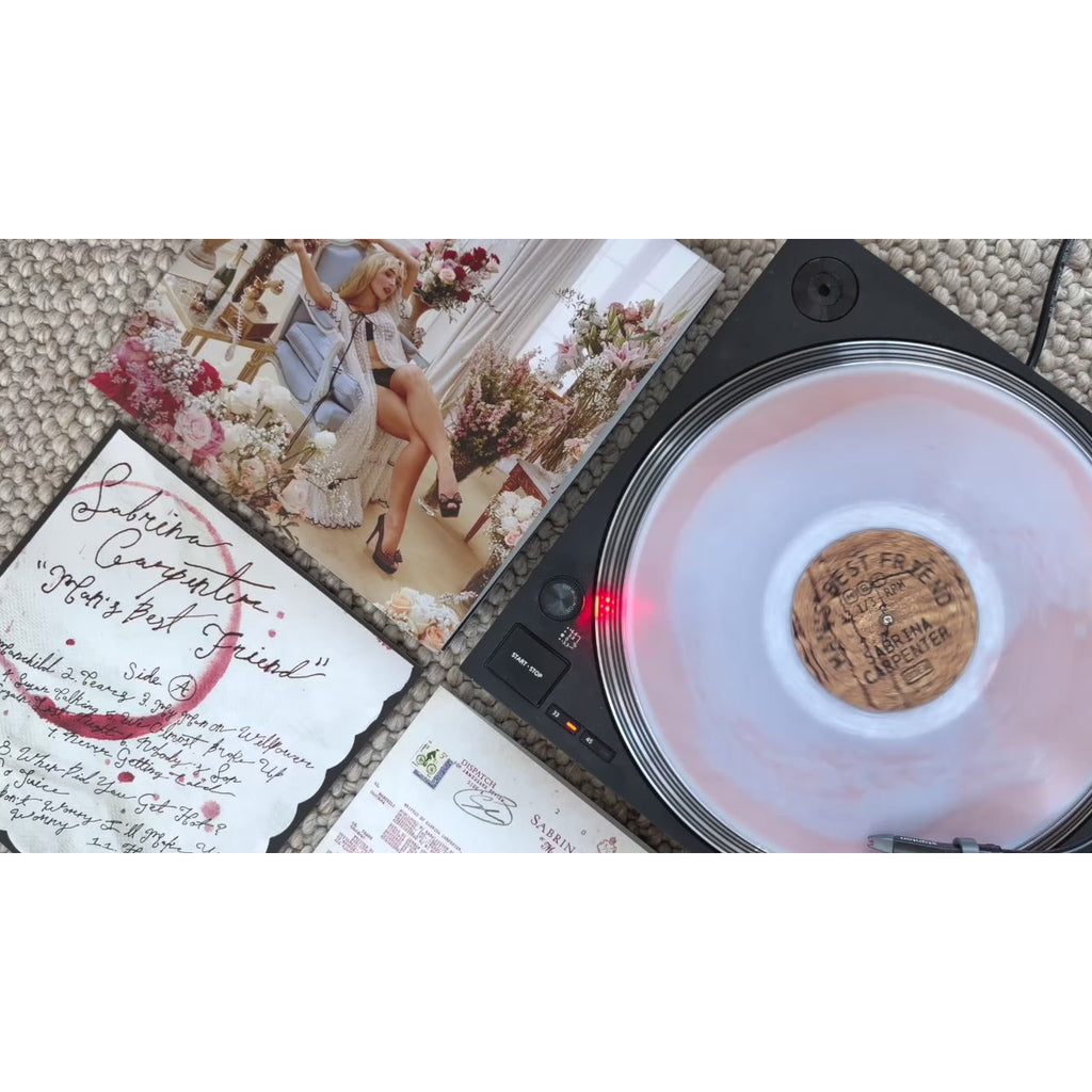 Sabrina Carpenter Man s Best Friend Pink Champagne Liquid Vinyl LP 