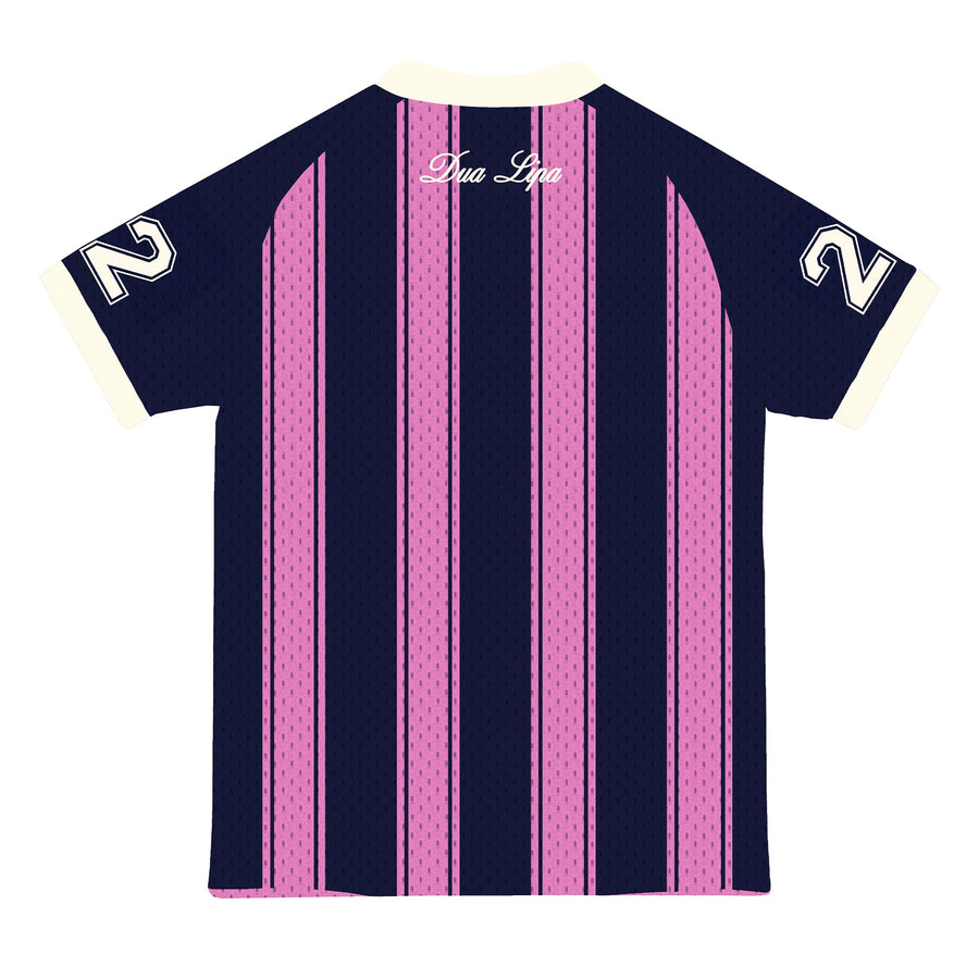 Dua Lipa Radical Optimism Mesh Jersey Navy Pink Unisex (XXL