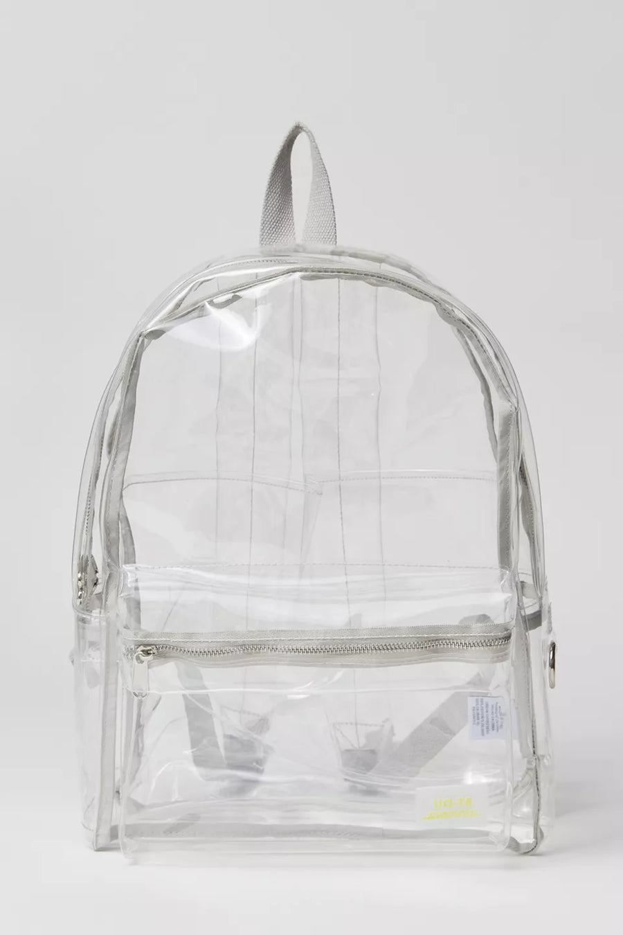 Exclusive Clear backpack in a classic Zip-Top Silhouette With Pocket