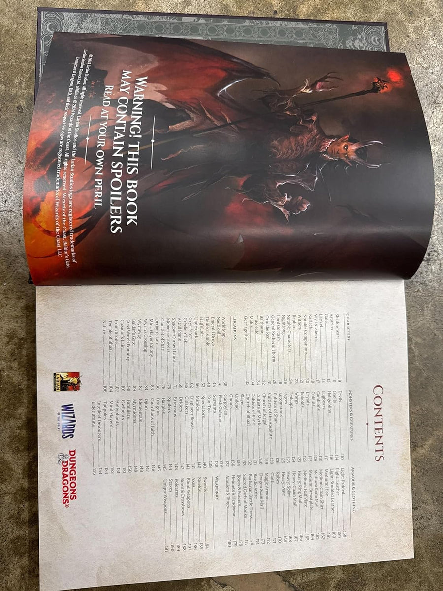 Artwork from Baldur's Gate 3 (Hardcover Art Book) Fantasy Gaming Collection