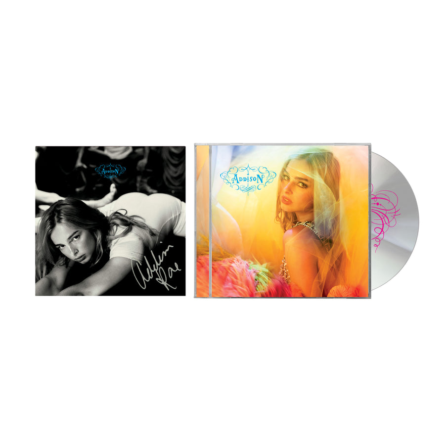 Signed Insert Cd Addison Rae - Addison Exclusive Signed CD insert and 16-page booklet ...