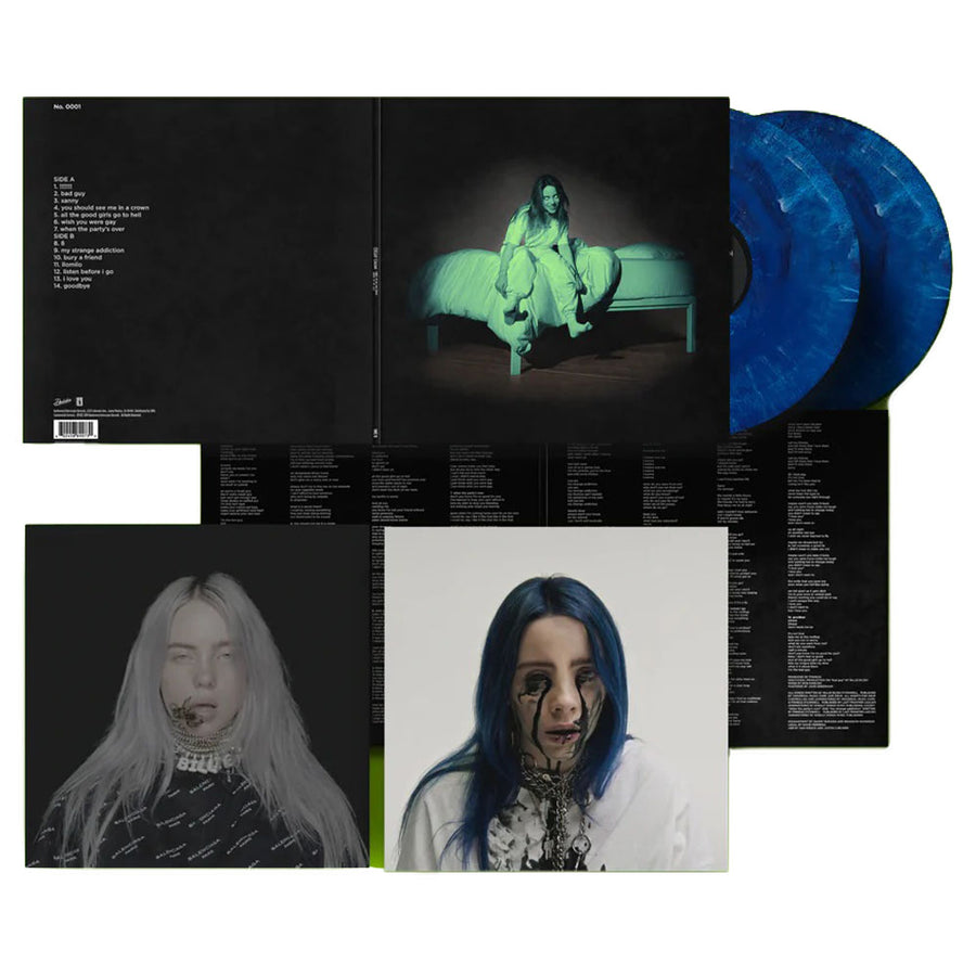 Billie Eilish - When We All Fall Asleep Where Do We Go? Exclusive IVC Edition Blue Marble Vinyl LP Record