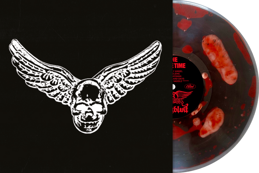 Aerosmith & Yungblud One More Time Black and Red Liquid Vinyl LP with Etched B-Side