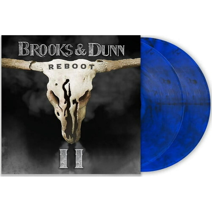 Brooks & Dunn - Reboot II Exclusive Translucent Blue with Black Swirls Vinyl 2xLP