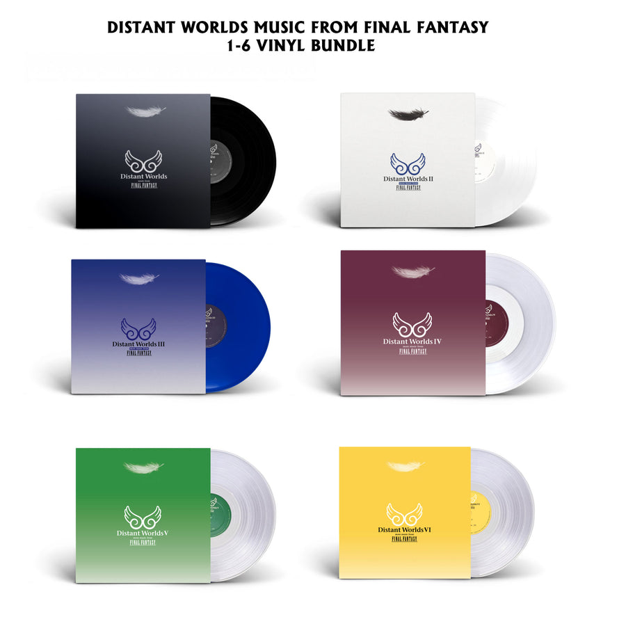 Final Fantasy Distant Worlds 1 2 3 4 5 Music From FF I II III IV V VI Collectors Edition Vinyl LP Bundle Nobuo Uematsu,Various Artists