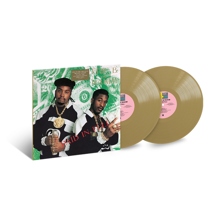 ERIC B & RAKIM - Paid In Full Money Limited Edition Gold Color Vinyl 2xLP Record
