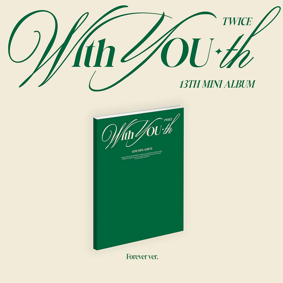 Twice - with You-Th (Forever Ver.) Exclusive Cd Album with a Signed Postcard Photobook