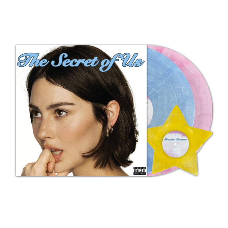 Gracie Abrams the Secret of Us Exclusive Limited Cloudy Blue and Pink Marble LP
