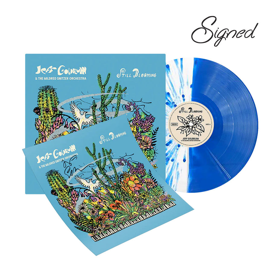 Lightspeed Lp Jeff Goldblum Still Blooming Lightspeed Blue Vinyl LP w/ Signed Print ...