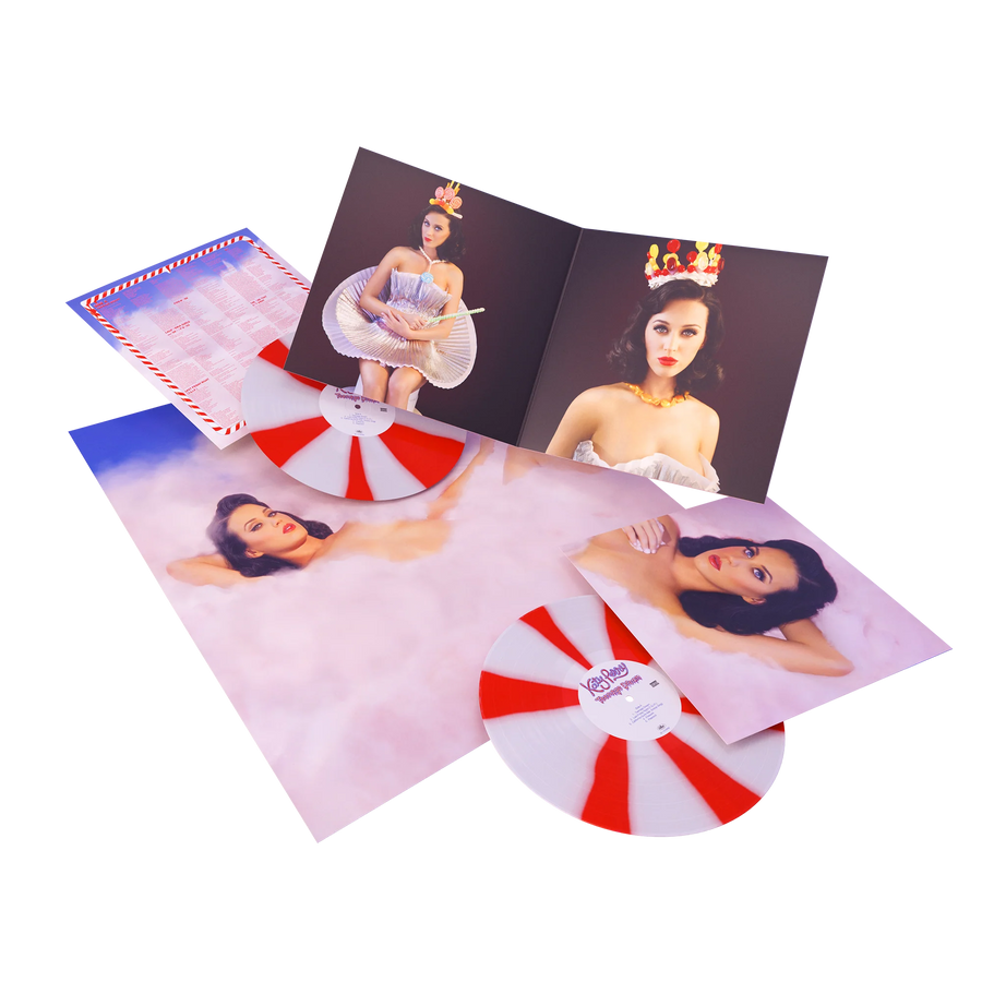 Katy Perry - Teenage Dream ‘Teenager Edition’ Exclusive Red White Peppermint Pinwheel Colored Vinyl 2xLP
