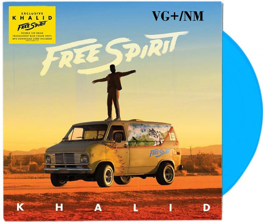 Khalid - Free Spirit Limited Edition Double Translucent Blue Vinyl 2xLP Record VG+/NM