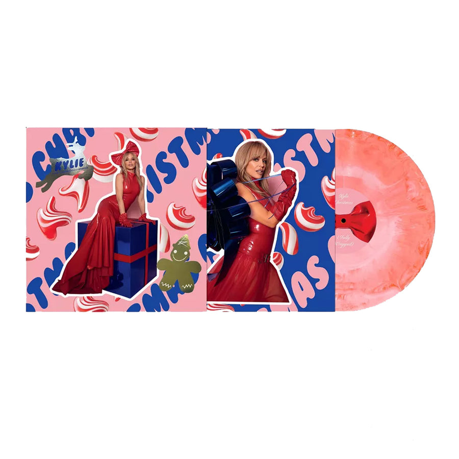 Kylie Minogue - Kylie Christmas (Fully Wrapped) Exclusive Pink and White Marble Vinyl LP