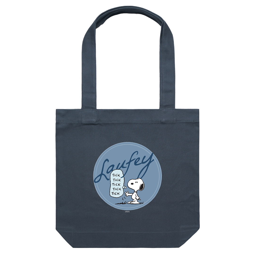 Laufey Tour exclusive Snoopy Peanuts Tick Tick Tick tote bag